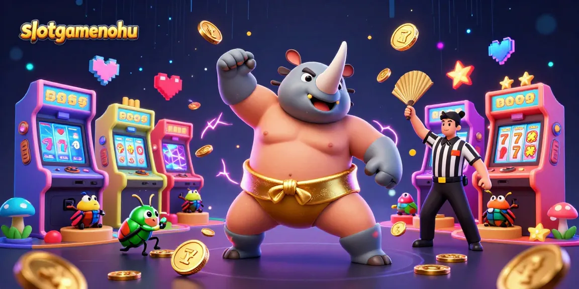 Experience thrilling wins at slotgamenohu with vibrant 3D illustrations of jackpot excitement.