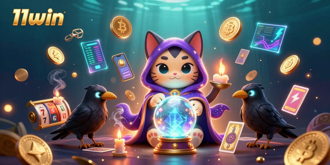 Engage with exciting 11win strategy and rich gaming elements in this vibrant illustration.