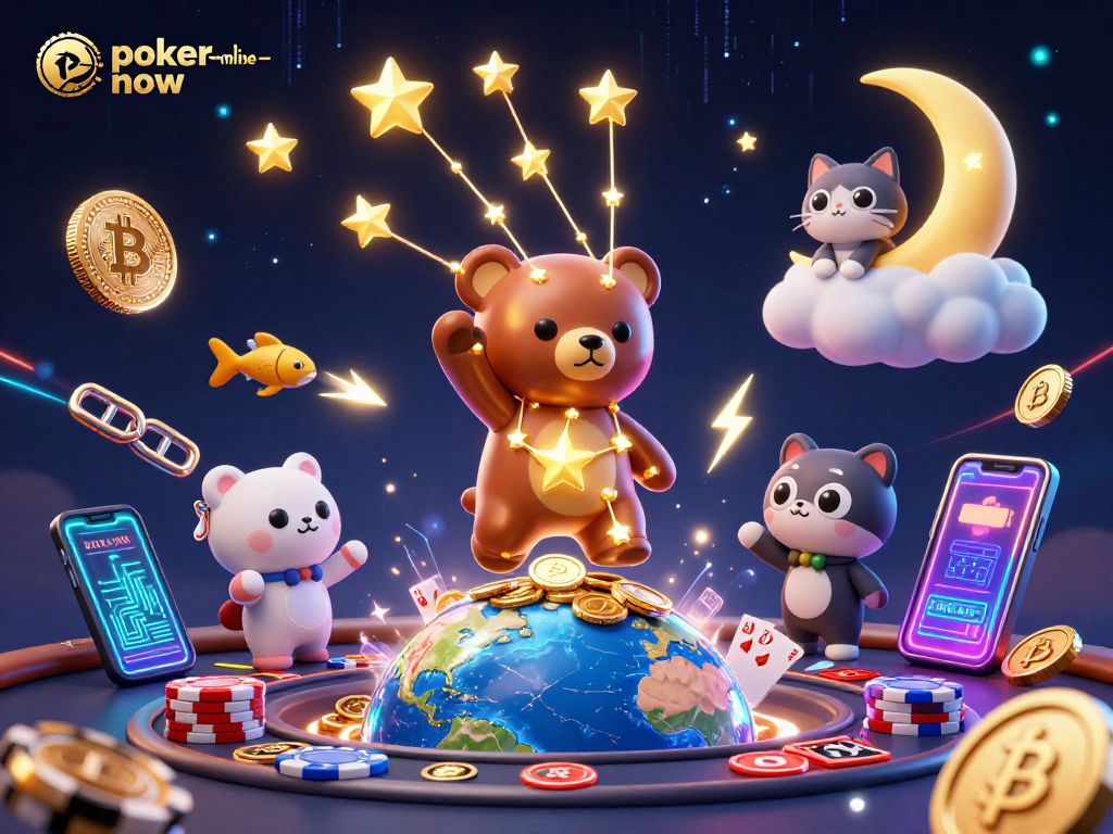 Join the excitement at poker-online-now with this vibrant casino poker scene filled with winning elements!