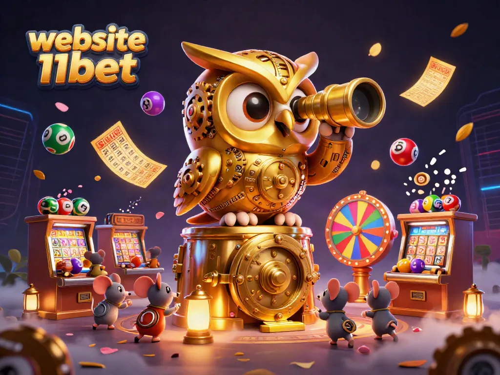 Explore winning strategies at website 11bet with engaging 3D casino illustration.