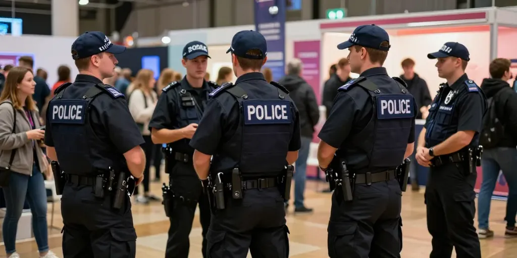 Security Company providing trusted protection services at a local event in London with professional, licensed staff.