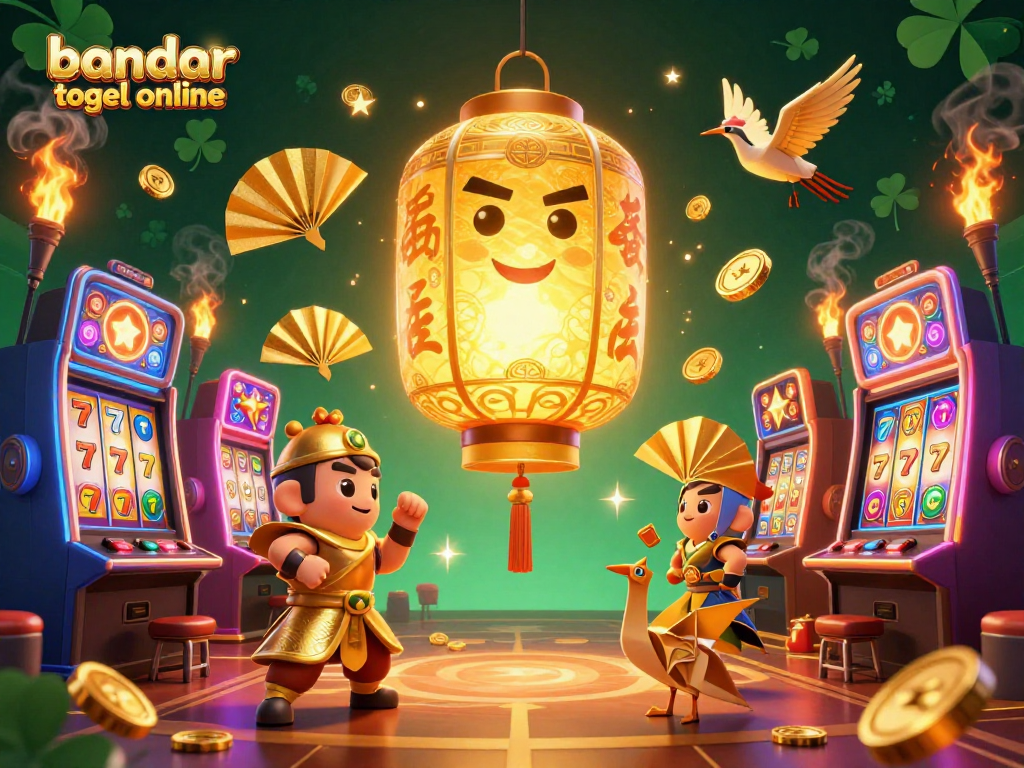 Engage with the interactive world of bandar togel online featuring dazzling characters and lively casino symbols.