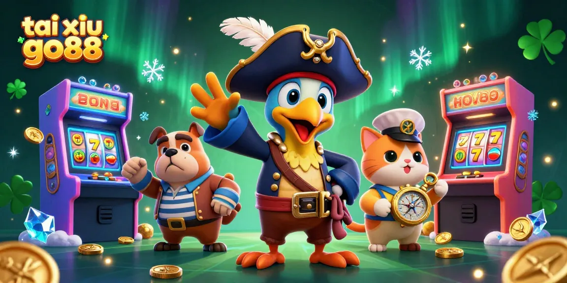 Engage with tai xiu go88 adventures in a vibrant 3D casino scene featuring colorful game elements.