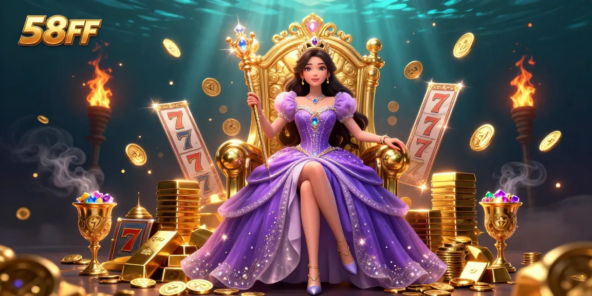 Experience the excitement of 58FF with captivating slots and a glamorous casino atmosphere.