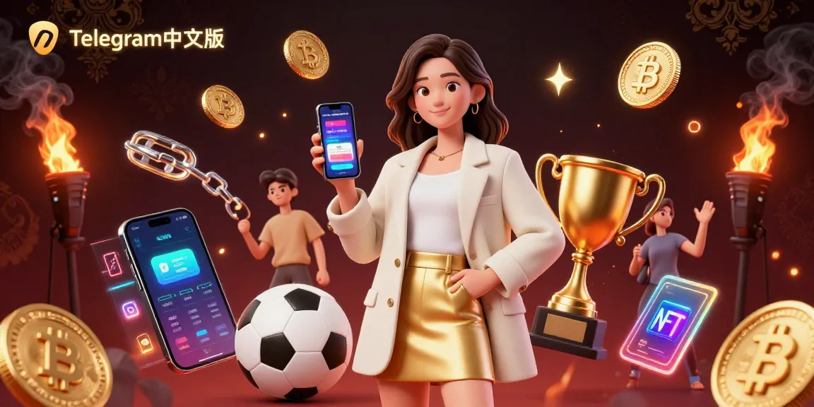 在充满生动3D游戏元素和加密货币的情况下，通过智能手机与Telegram中文版体育博彩应用互动
