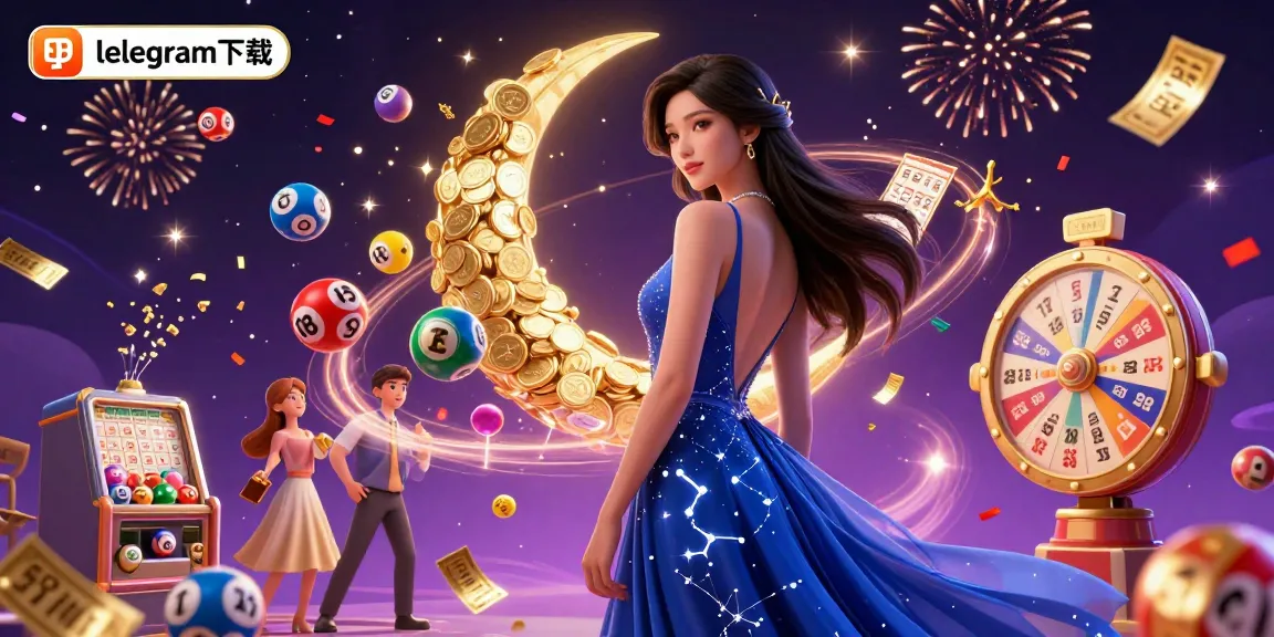 在充满欢乐的赌场场景中，五彩缤纷的乐透元素环绕着telegram下载，体验动态游戏玩法。