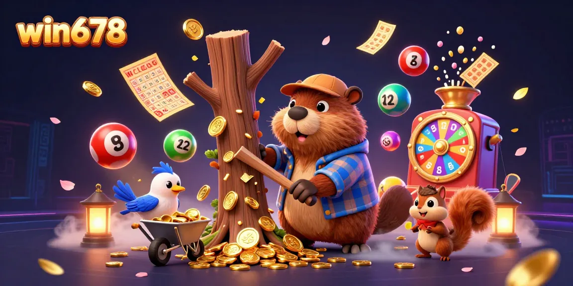 Experience the excitement of win678 with our lively 3D scene featuring characters in a casino setting.